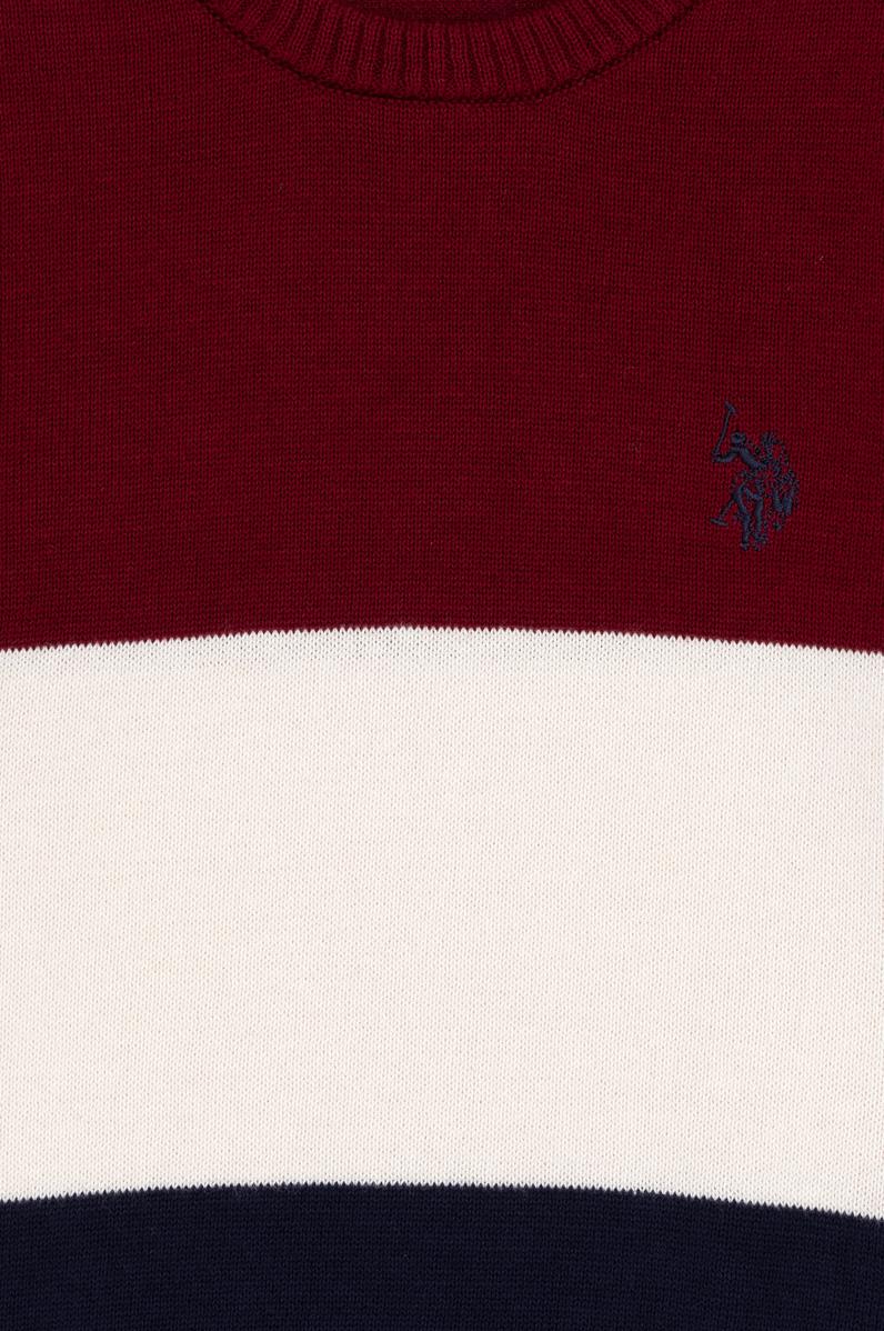 Erkek Çocuk Lacivert Bisiklet Yaka Kazak