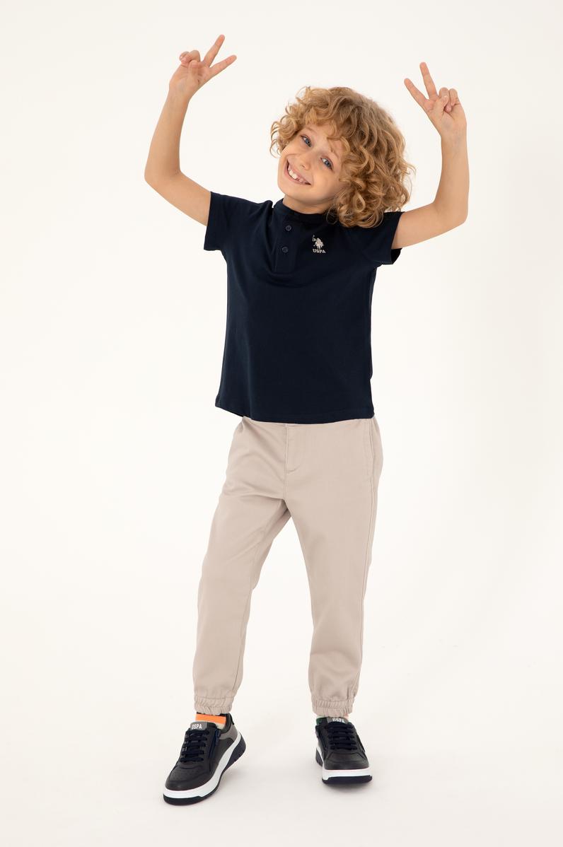 Erkek Çocuk Taş Kanvas Pantolon