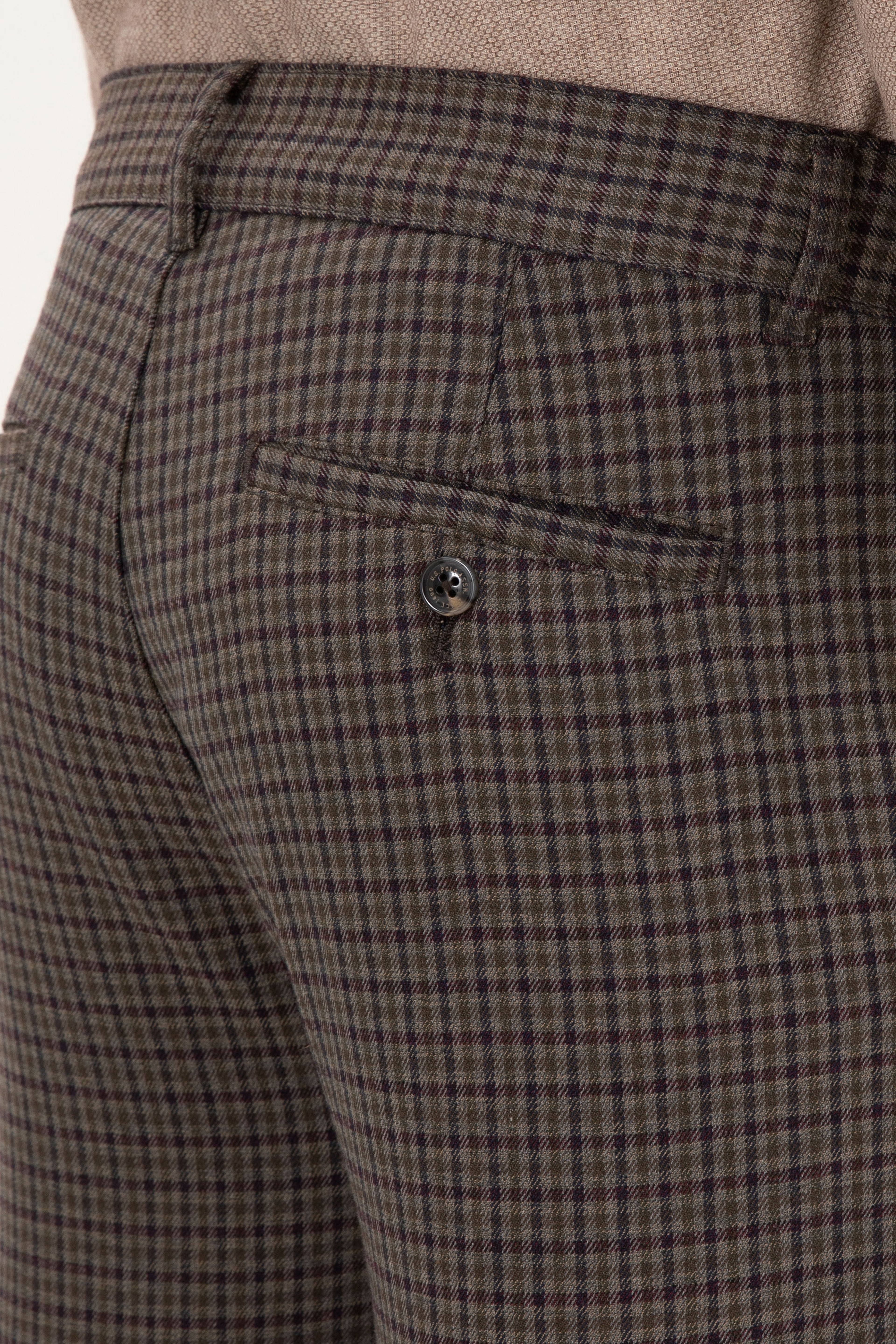 Erkek Slim Fit Mor Kanvas Pantolon