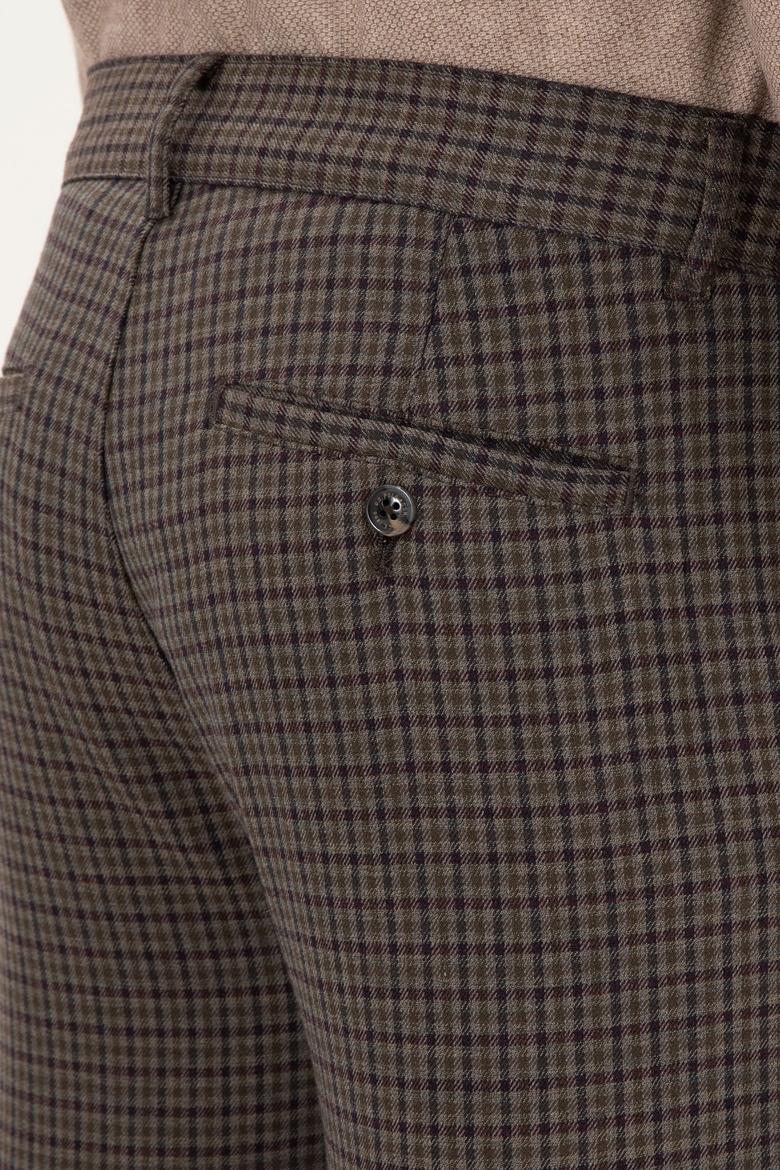 Erkek Mor Kanvas Pantolon - 50291198045