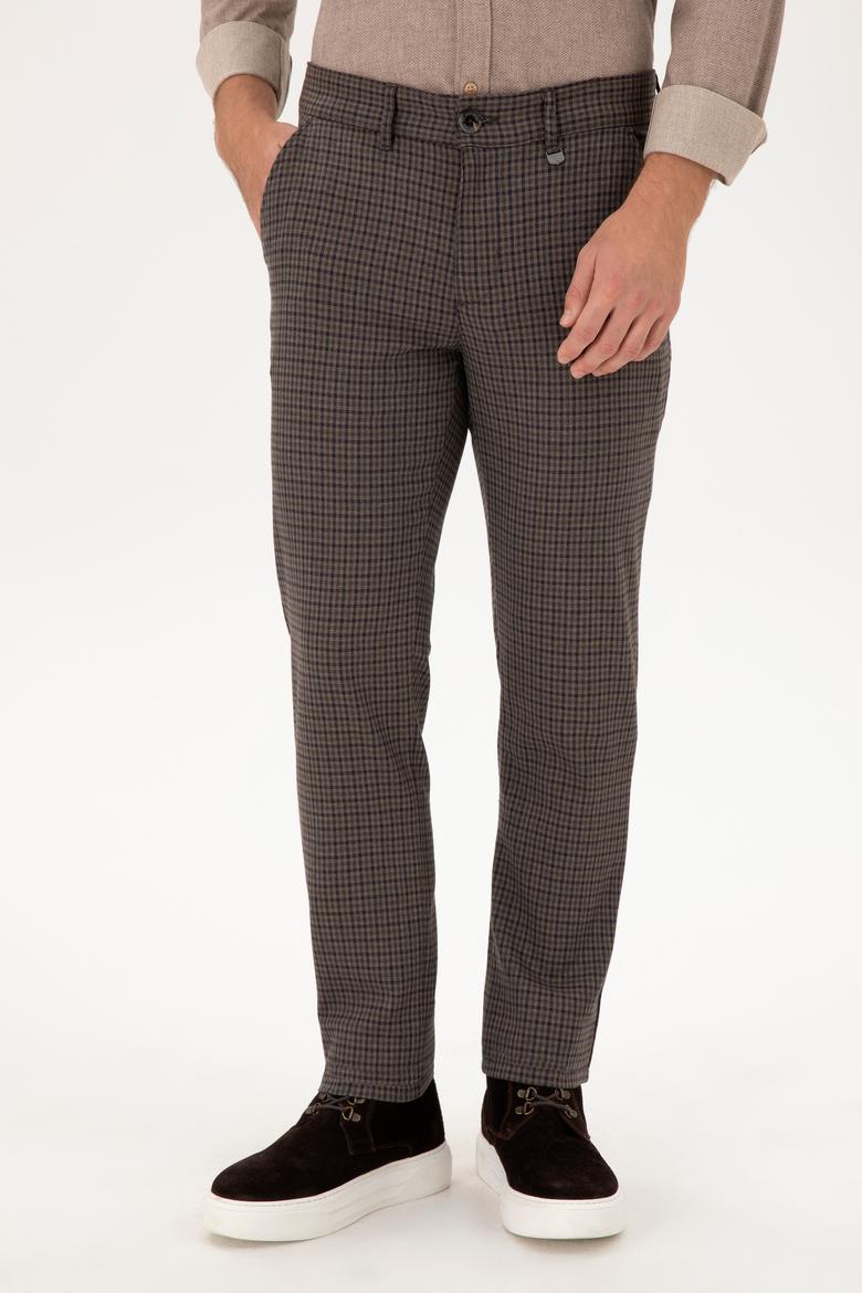 Erkek Mor Kanvas Pantolon - 50291198045