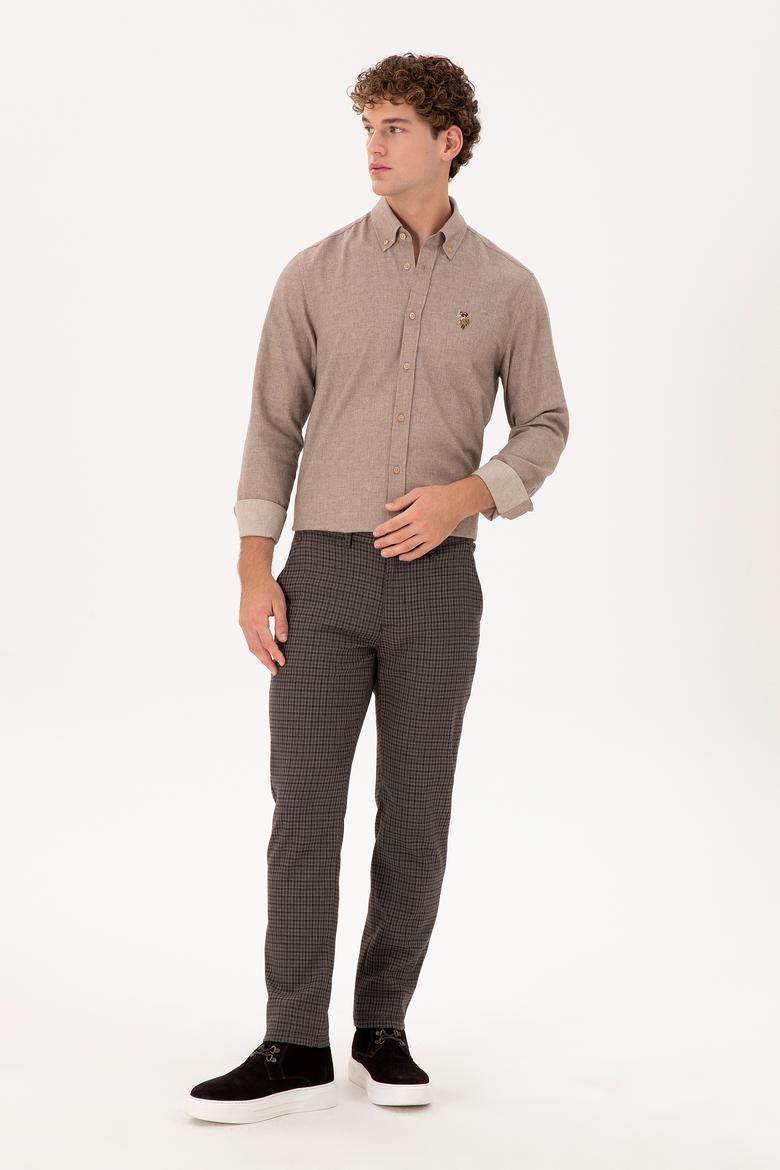 Erkek Mor Kanvas Pantolon - 50291198045