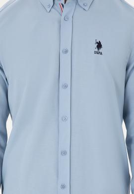 Erkek Açık Mavi Uzun Kollu Gömlek - 50296687025