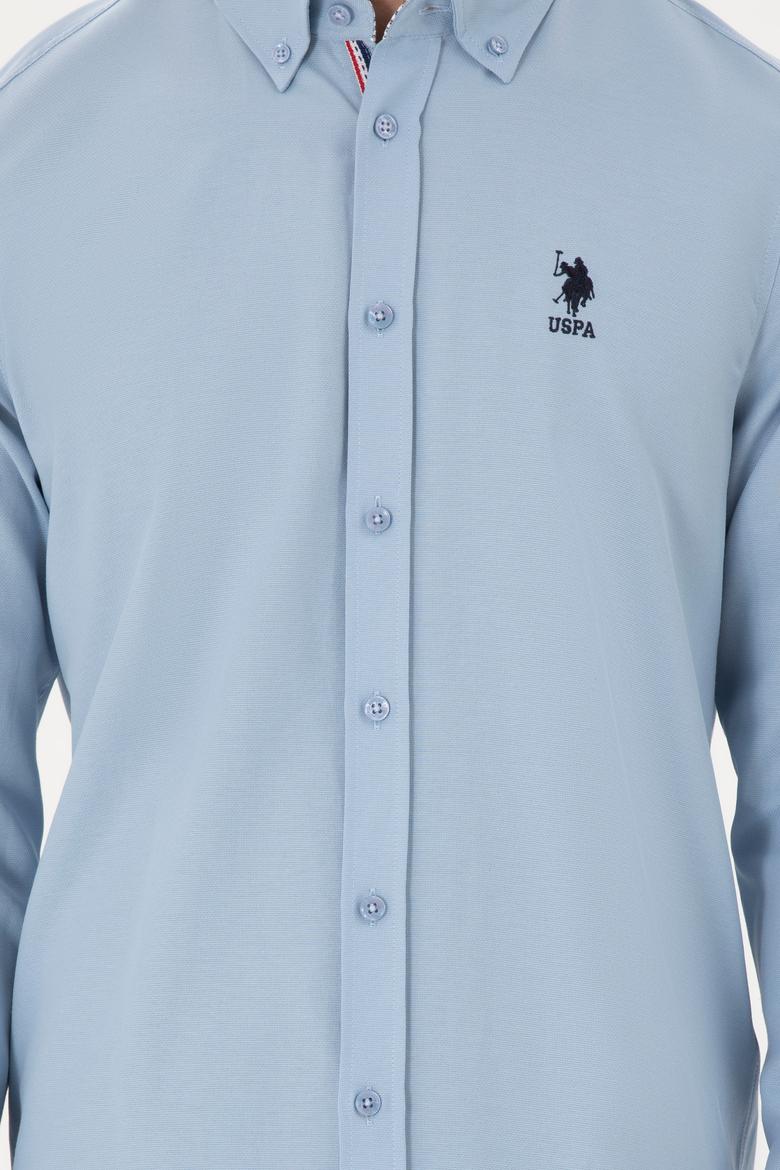 Erkek Açık Mavi Uzun Kollu Gömlek - 50296687025