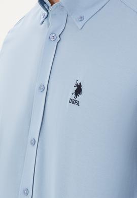 Erkek Açık Mavi Uzun Kollu Gömlek - 50296687025