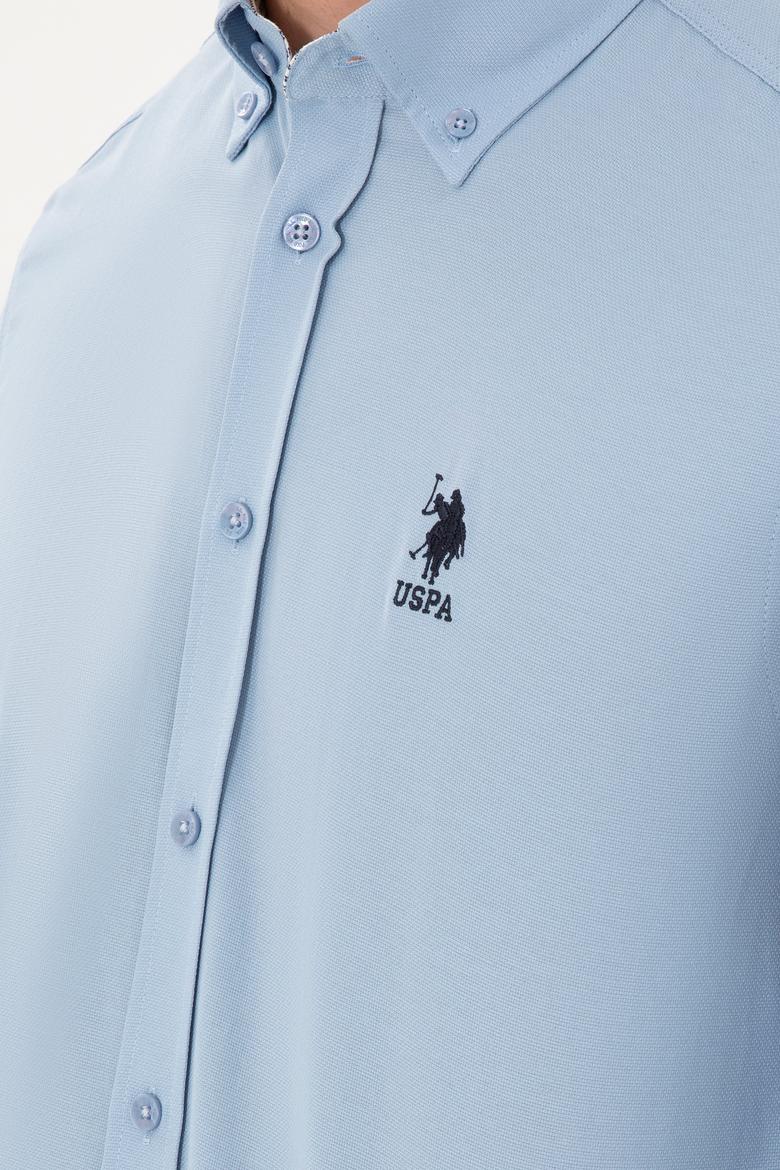 Erkek Açık Mavi Uzun Kollu Gömlek - 50296687025