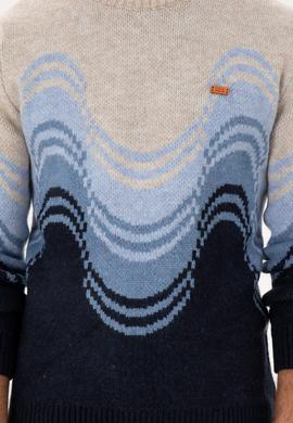 Erkek Regular Fit Bisiklet Yaka Lacivert Kazak - 50293044018