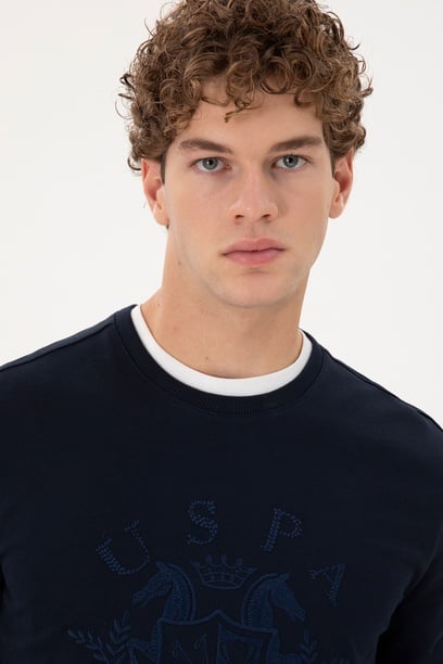 Erkek Lacivert Sweatshirt