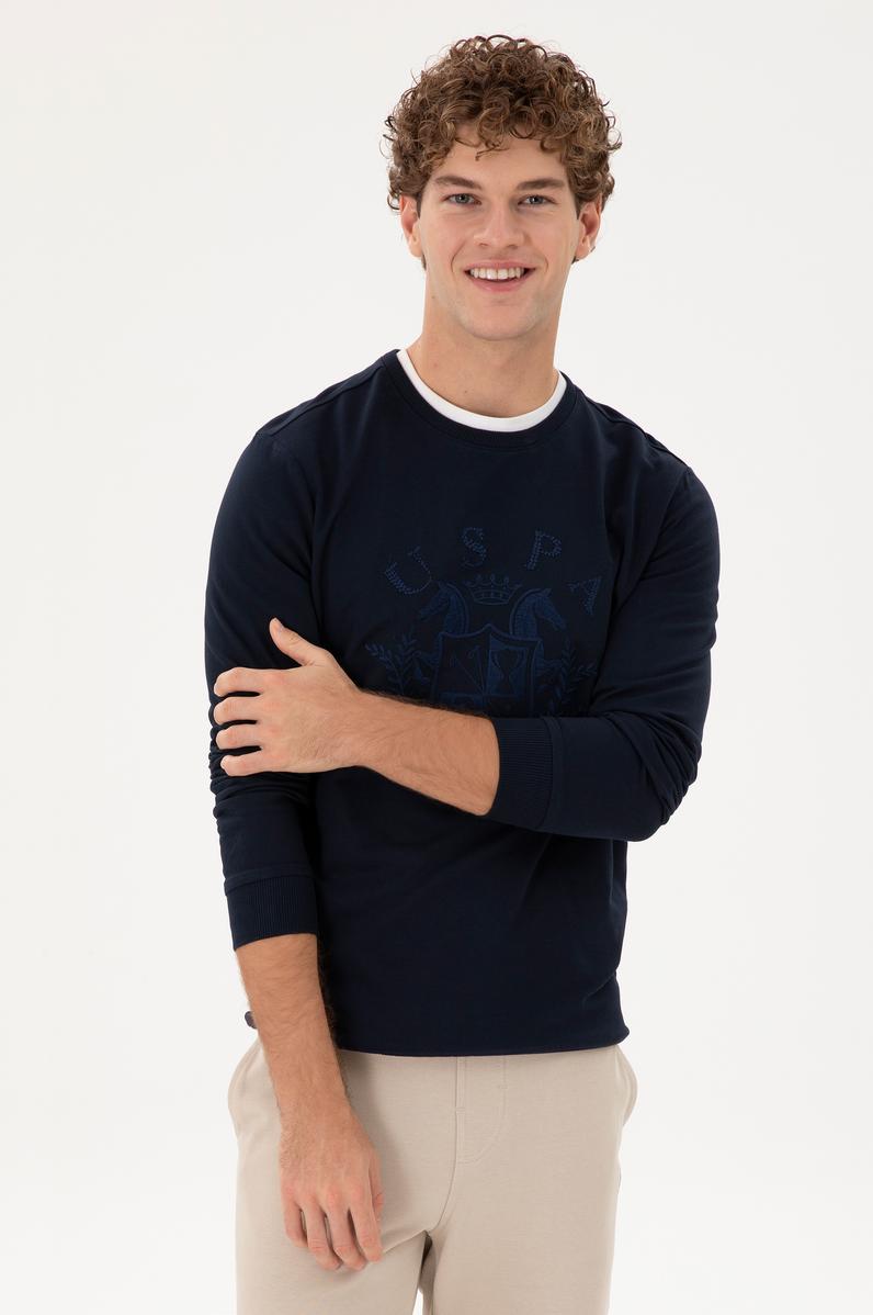 Erkek Lacivert Sweatshirt