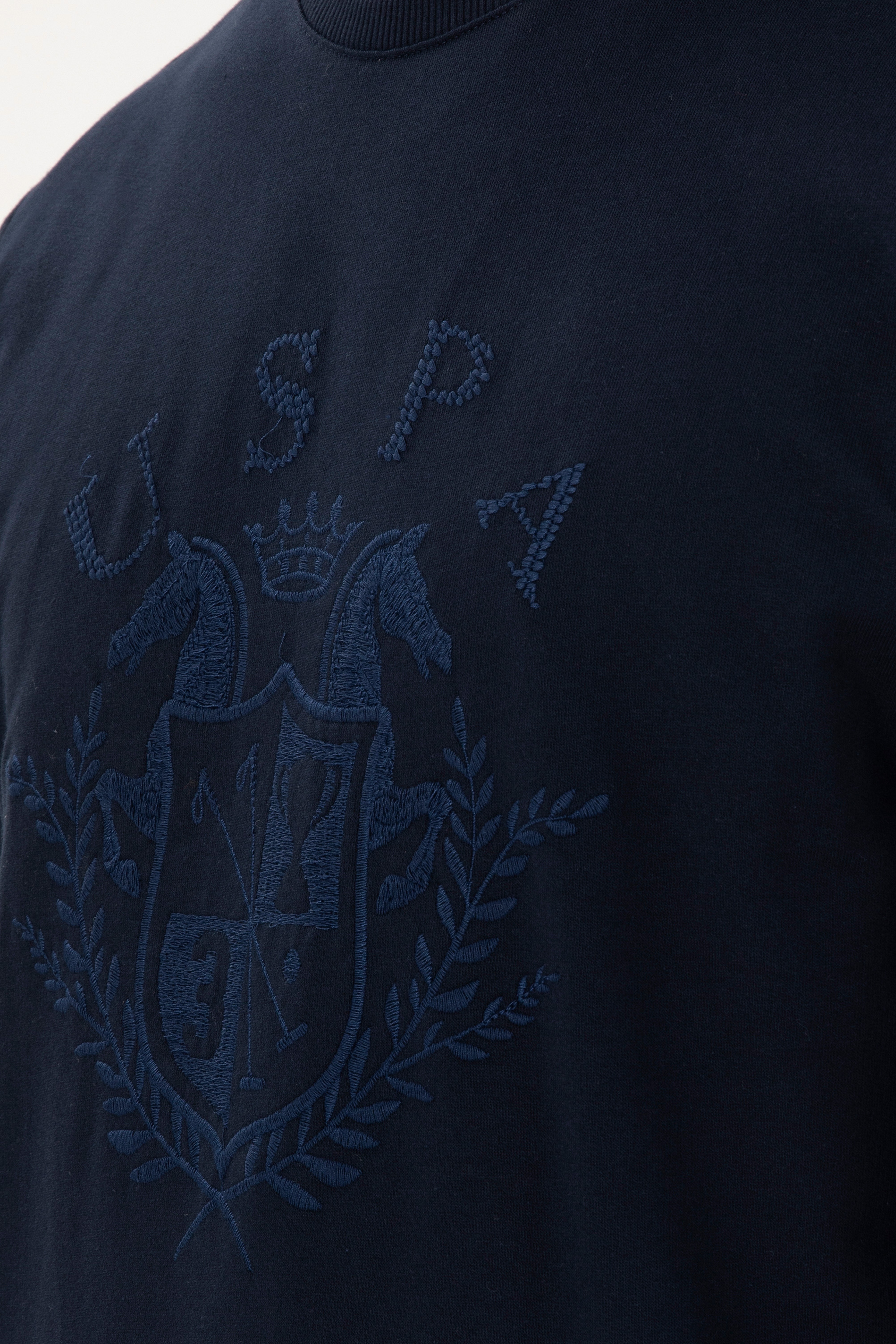 Erkek Lacivert Sweatshirt - Image 7