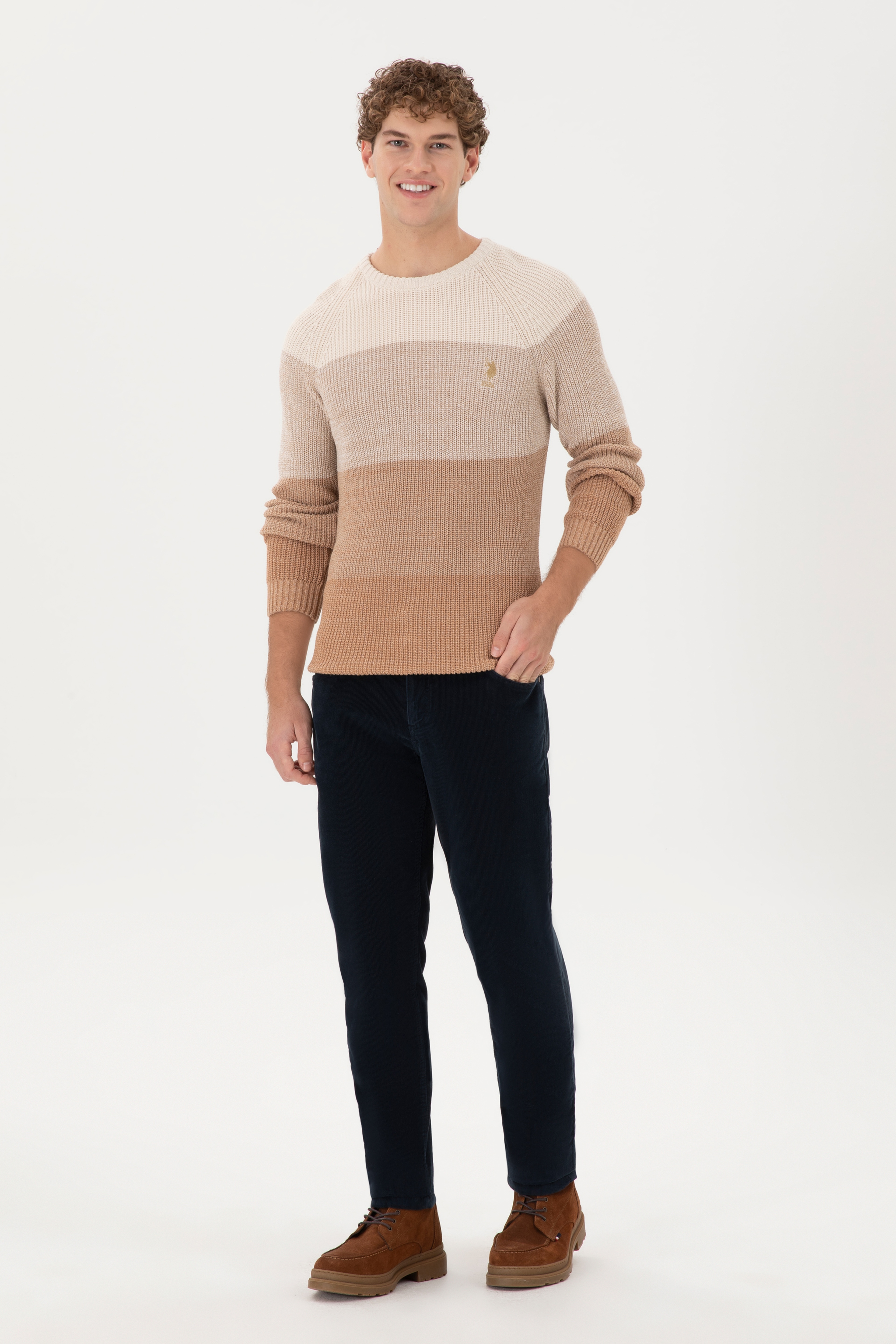 Erkek Slim Fit Lacivert Kanvas Pantolon - Image 1