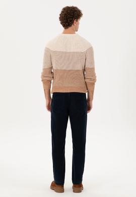 Erkek Lacivert Kanvas Pantolon - 50291190430