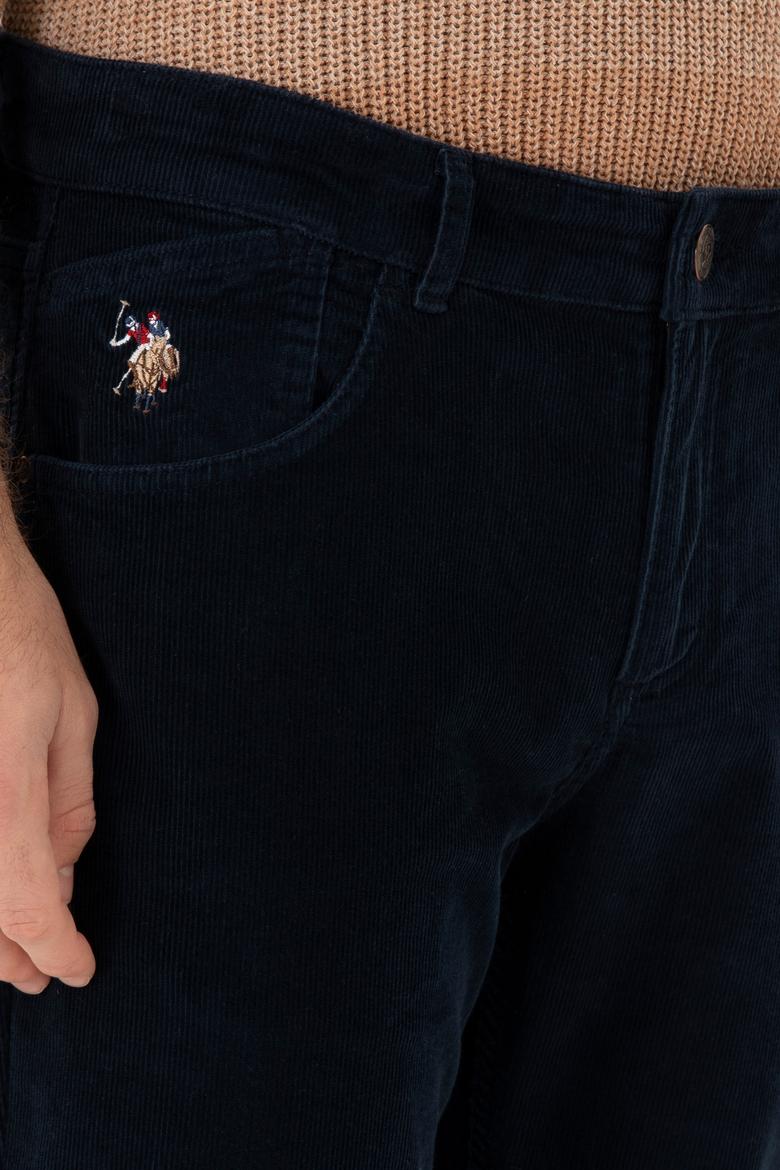 Erkek Lacivert Kanvas Pantolon - 50291190430