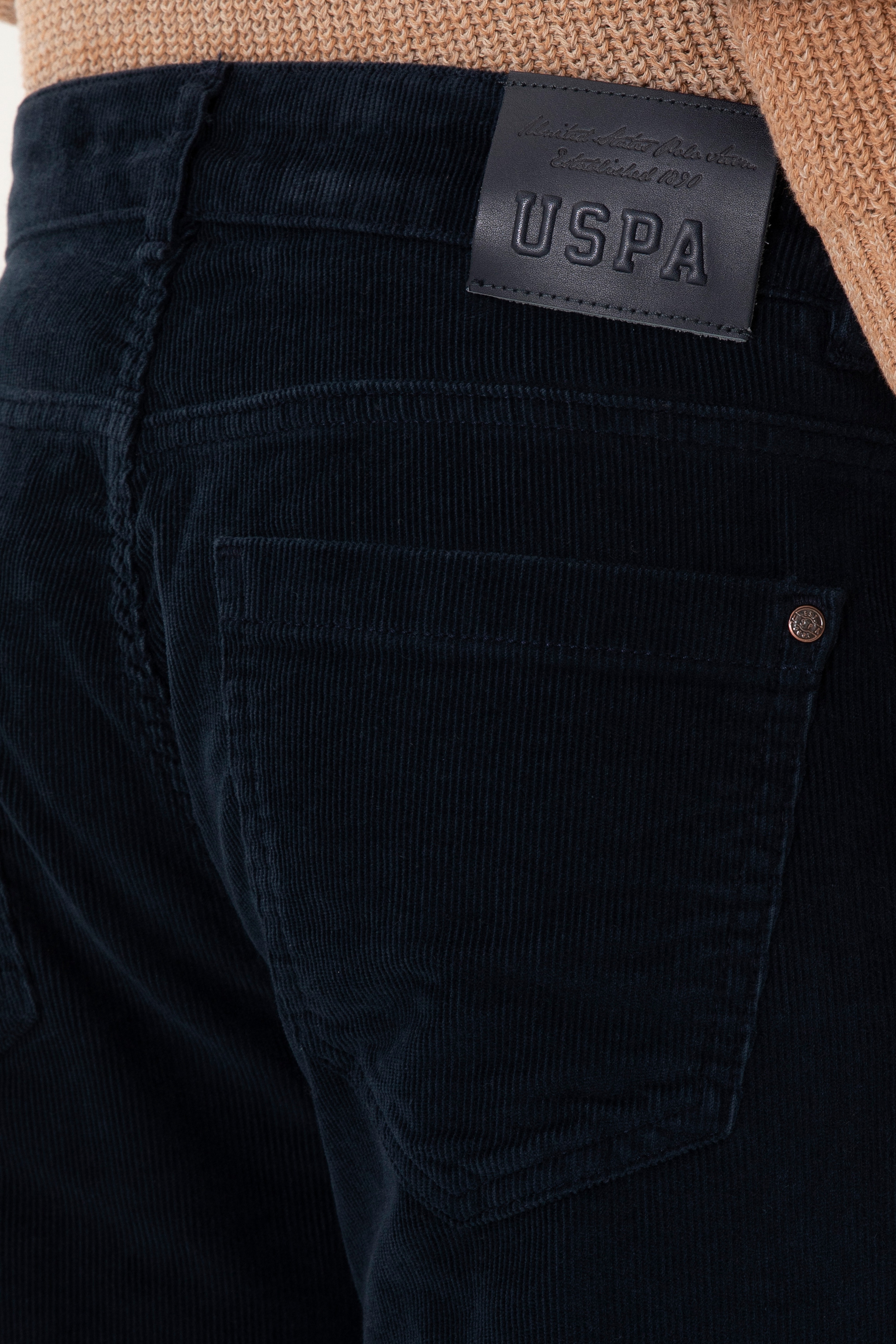 Erkek Slim Fit Lacivert Kanvas Pantolon - Image 6