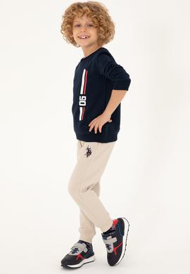 Erkek Çocuk Lacivert Bisiklet Yaka Sweatshirt - 50293546014