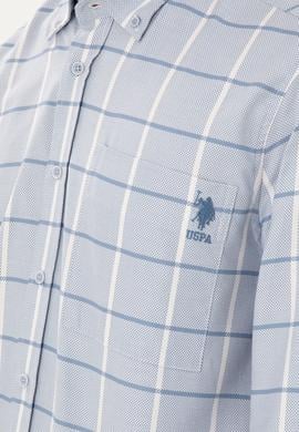 Erkek Saks Uzun Kollu Gömlek - 50290277016