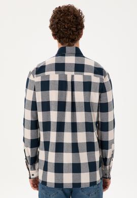 Erkek Lacivert Uzun Kollu Gömlek - 50296085006