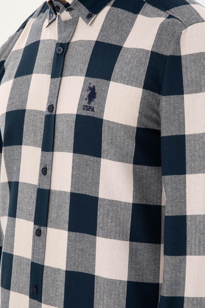 Erkek Lacivert Uzun Kollu Gömlek - 50296085006