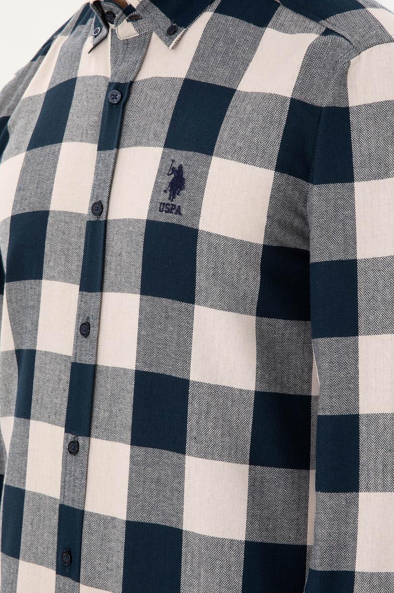 Erkek Lacivert Uzun Kollu Gömlek