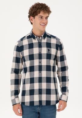 Erkek Lacivert Uzun Kollu Gömlek - 50296085006