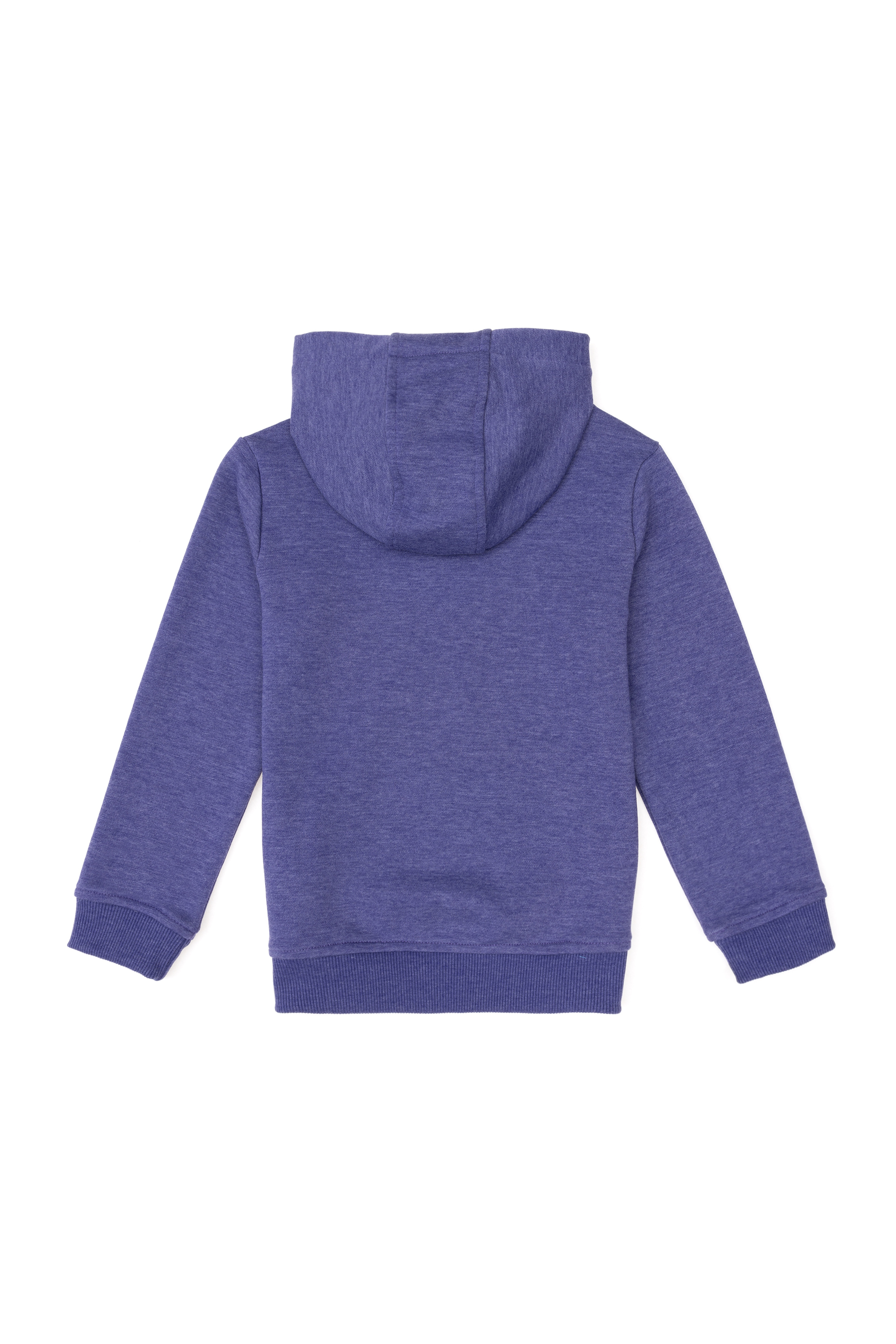 Erkek Çocuk Mor Basic Kapüşonlu Sweatshirt - Image 4