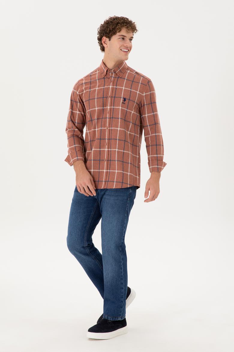 Erkek Mavi Straight Fit Jean Pantolon