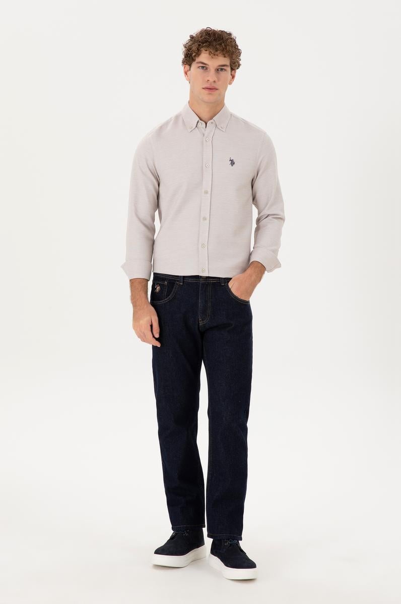 Erkek Lacivert Straight Fit Jean Pantolon