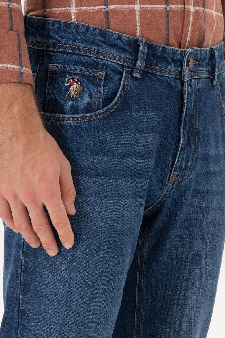 Erkek Mavi Straight Fit Jean Pantolon - 50296893048