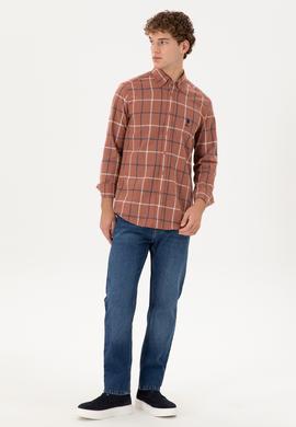 Erkek Mavi Straight Fit Jean Pantolon - 50296893048