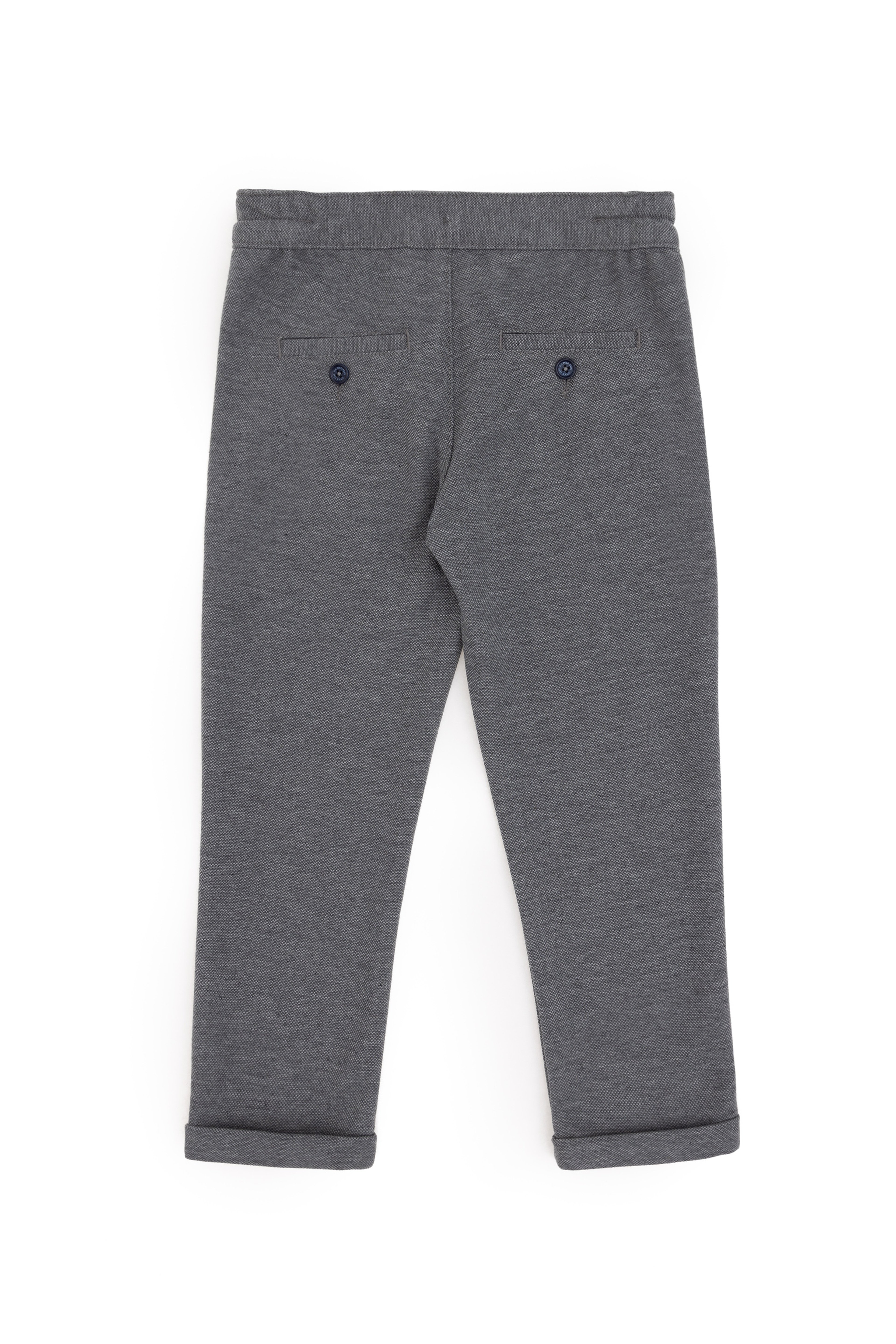 Erkek Çocuk Açık Gri Kanvas Pantolon - Image 5