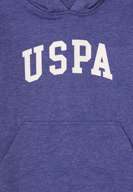 Erkek Çocuk Mor Basic Kapüşonlu Sweatshirt - 50293614040