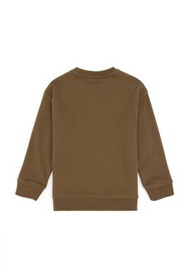Erkek Çocuk Haki Basic Bisiklet Yaka Sweatshirt - 50295151026