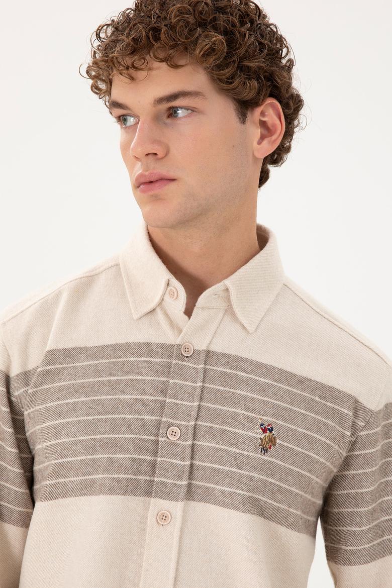 Erkek Taş Uzun Kollu Gömlek - 50291248014