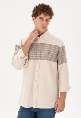 Erkek Taş Uzun Kollu Gömlek - 50291248014