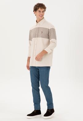 Erkek Taş Uzun Kollu Gömlek - 50291248014
