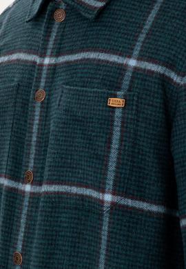 Erkek Koyu Yeşil Uzun Kollu Gömlek - 50291250034