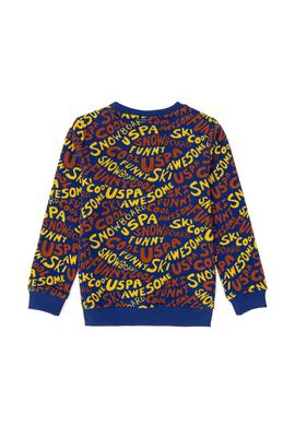 Erkek Çocuk İndigo Bisiklet Yaka Sweatshirt - 50293460004