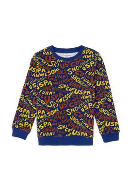 Erkek Çocuk İndigo Bisiklet Yaka Sweatshirt - 50293460004