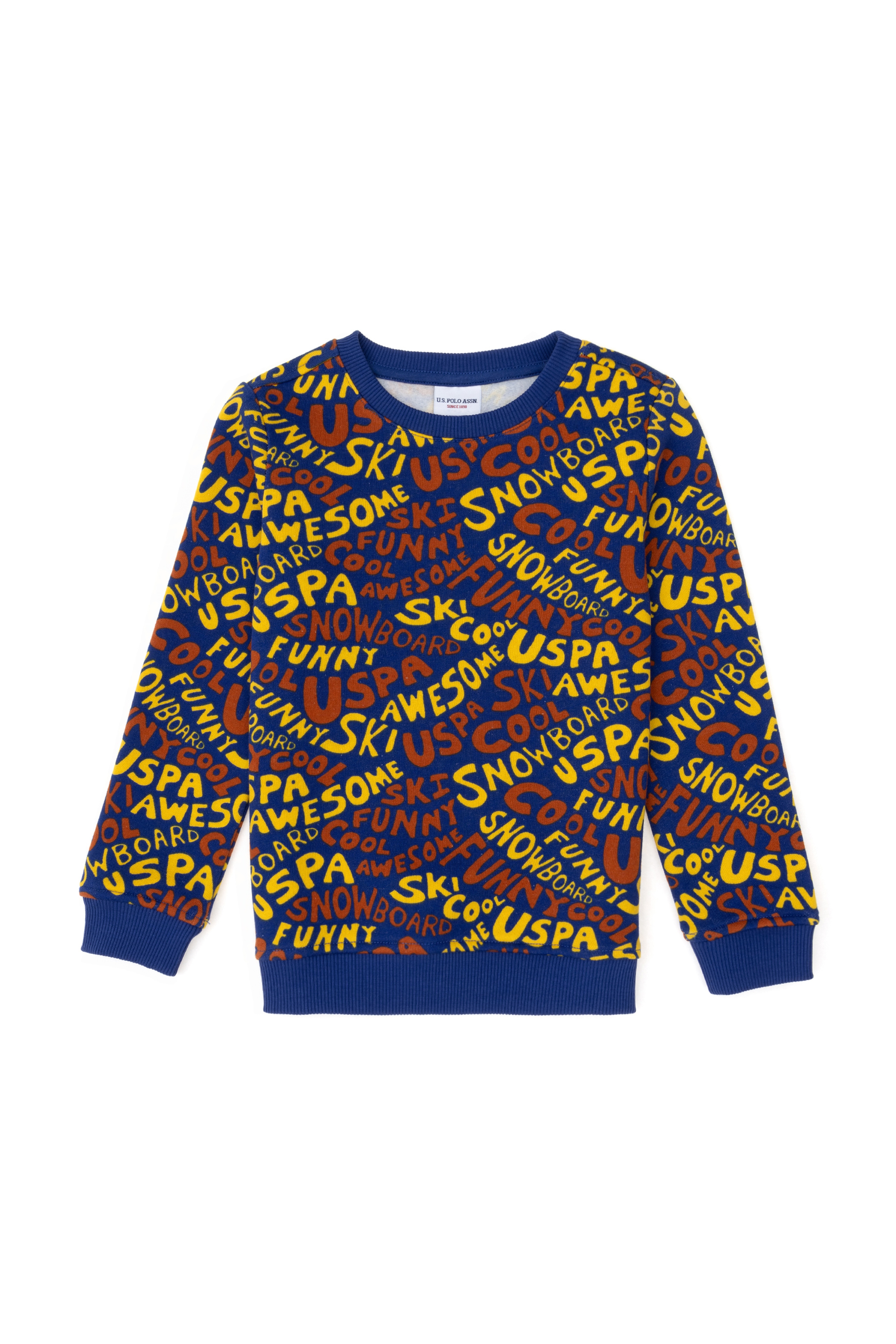 Erkek Çocuk İndigo Bisiklet Yaka Sweatshirt - Image 3