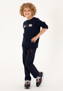 Erkek Çocuk Lacivert Bisiklet Yaka Sweatshirt - 50293534016