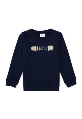 Erkek Çocuk Lacivert Bisiklet Yaka Sweatshirt - 50293534016