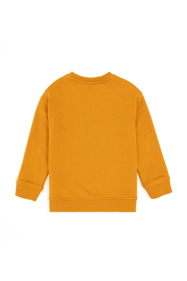 Erkek Çocuk Hardal Basic Bisiklet Yaka Sweatshirt - 50295151081