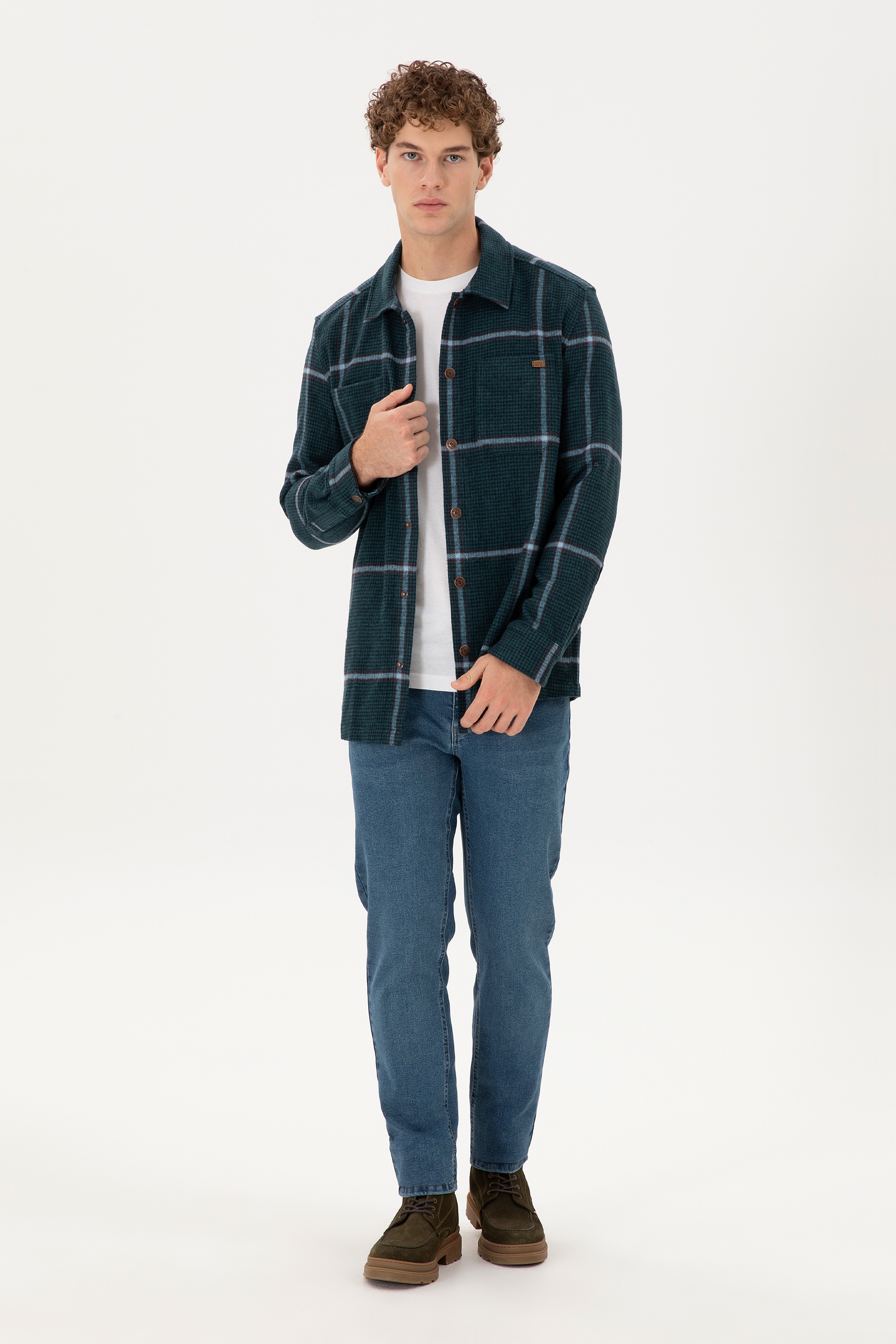 Erkek Mavi Slim Fit Jean Pantolon