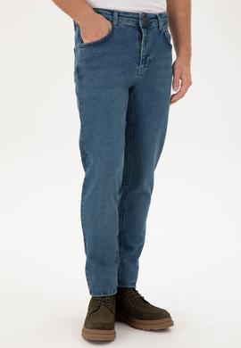 Erkek Mavi Slim Fit Jean Pantolon - 50296847009