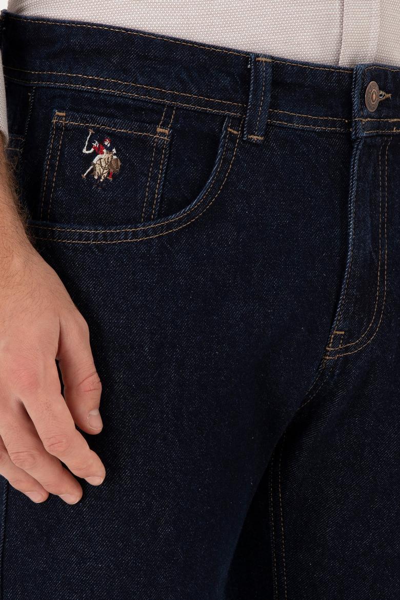 Erkek Lacivert Straight Fit Jean Pantolon - 50296869020