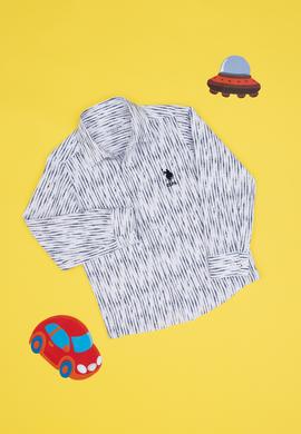 Erkek Çocuk Beyaz Uzun Kollu Gömlek - 50297404003