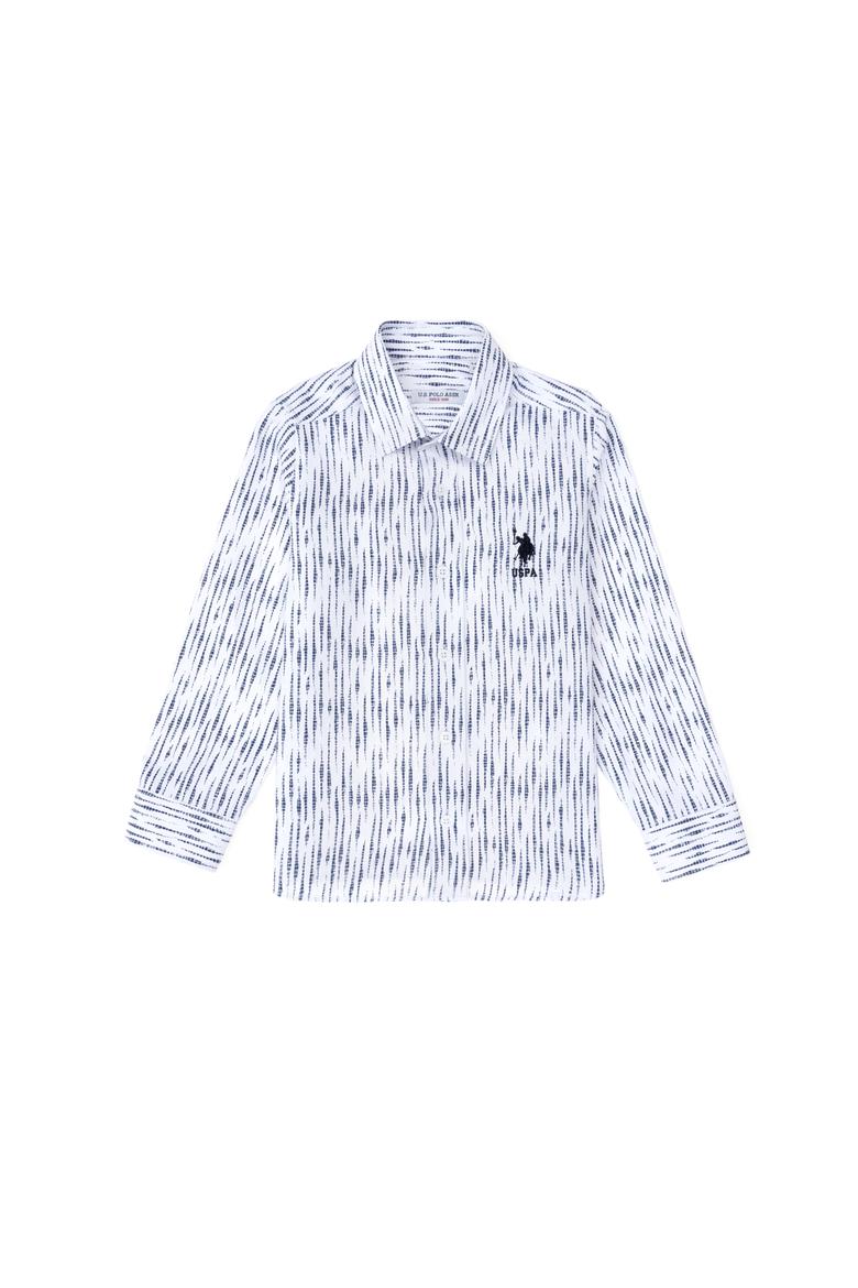 Erkek Çocuk Beyaz Uzun Kollu Gömlek - 50297404003