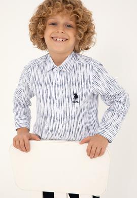Erkek Çocuk Beyaz Uzun Kollu Gömlek - 50297404003