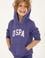 Erkek Çocuk Mor Basic Kapüşonlu Sweatshirt