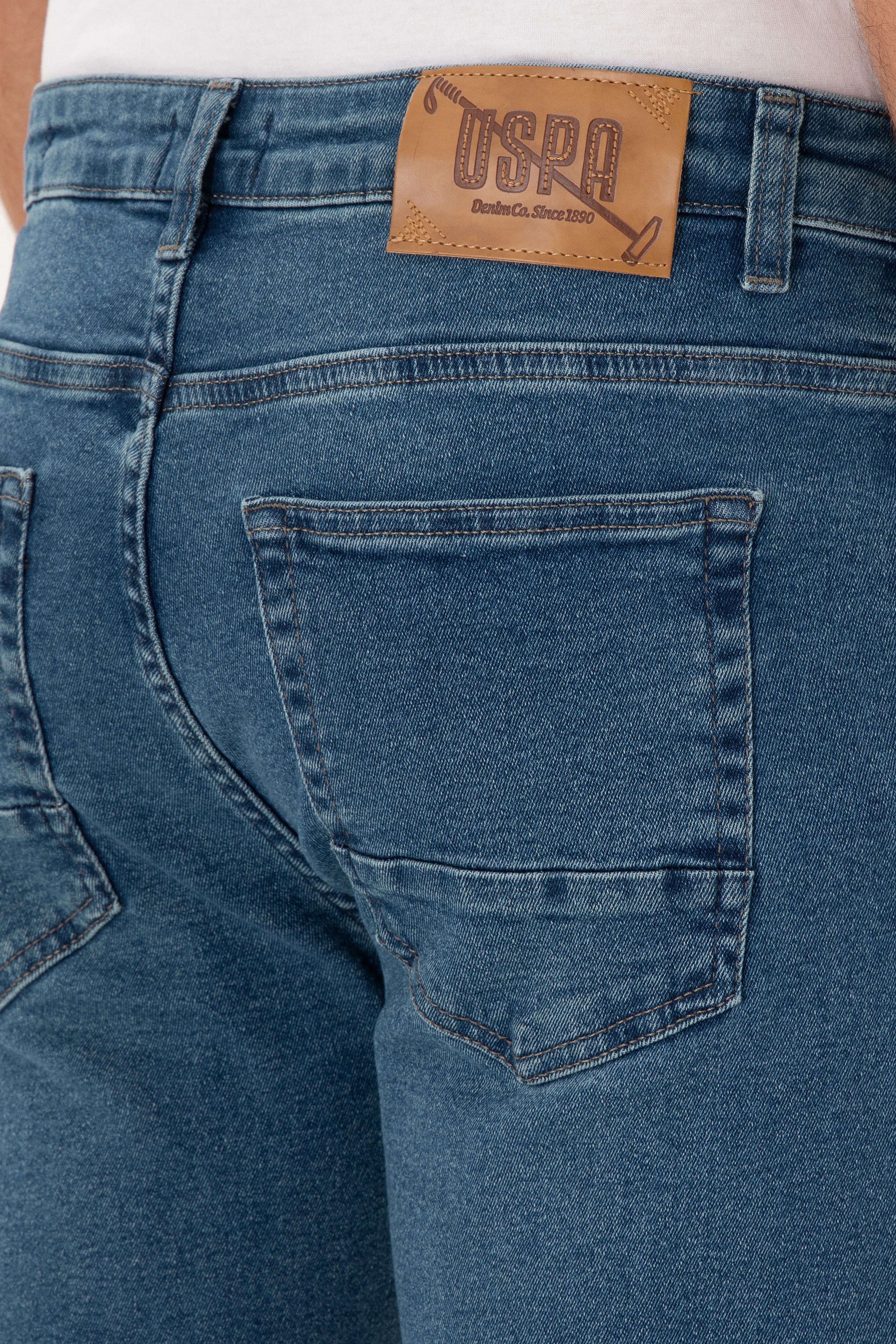 Erkek Mavi Slim Fit Jean Pantolon - Image 6